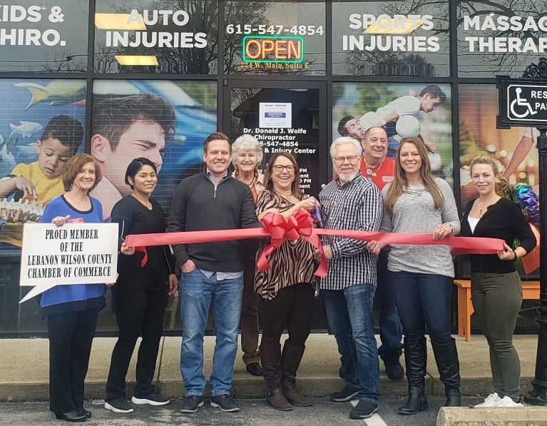 Back 2 Health Chiropractic ribbon cutting
